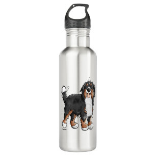 Happy Bernese Mountain Dog - Comic - Dogs - Cartoo Waterfles