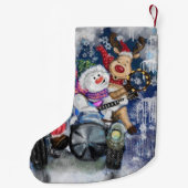 Happy Best Friends Funny Christmas Stocking Kleine Kerstsok (Achterkant)