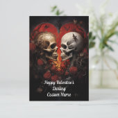 Happy Best Valentijn's Darling Love Bedankkaart (Staand voorkant)