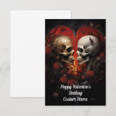 Happy Best Valentijn's Darling Love Bedankkaart (Voorkant / Achterkant)