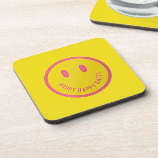 Happy Beverage Coaster Bier Onderzetter (Linkerzijde)