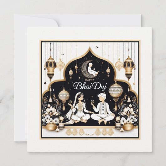 Happy Bhai Duj Kaart (Voorkant)