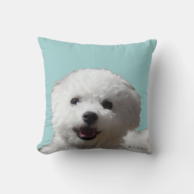 Happy Bichon Pillow Kussen (Voorkant)