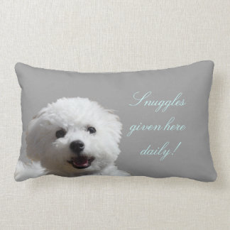 Happy Bichon Snuggle Lumbar Pillow Kussen