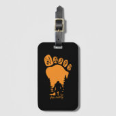Happy Big Foot Halloween Bagagelabel (Voorkant (verticaal))