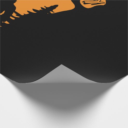 Happy Big Foot Halloween Cadeaupapier (Hoek)