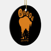 Happy Big Foot Halloween Keramisch Ornament (Rechts)