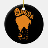 Happy Big Foot Halloween Keramisch Ornament (Achterkant)