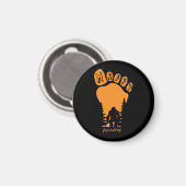 Happy Big Foot Halloween Magneet (Voorkant / Achterkant)
