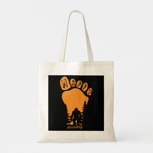 Happy Big Foot Halloween Tote Bag (Achterkant)