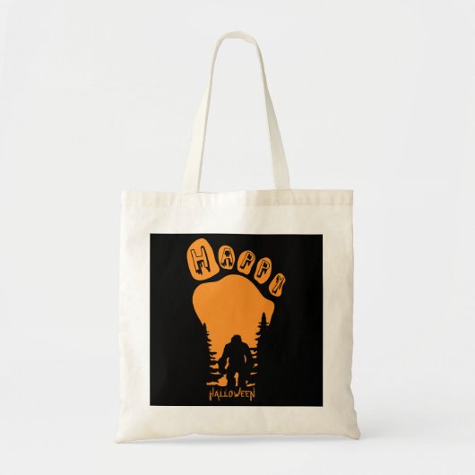 Happy Big Foot Halloween Tote Bag (Voorkant)