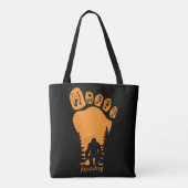 Happy Big Foot Halloween Tote Bag (Achterkant)