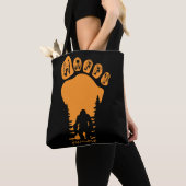Happy Big Foot Halloween Tote Bag (Dichtbij)