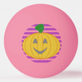 Happy Big Modern Orange Pumpkin Pingpongbal