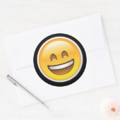 Happy Big Smile Emoji-stickers Ronde Sticker (Envelop)