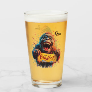 Happy Bigfoot Sasquatch Mugshot Search Team  Glas