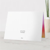 Happy bij Home Cute House Colorful Kaart (Achterkant)