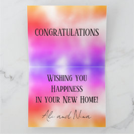 Happy bij Home Cute House Colorful Kaart