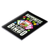 Happy Bingo Player Mannen Vrouwen Funny Bingo Notitieboek (Linkerzijde)