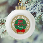 Happy Bionic Christmas (knievervanging) ornament