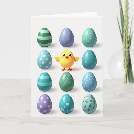 Happy Bird And Egg Card Kaart (Voorkant)