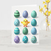 Happy Bird And Egg Card Kaart (Gele Bloem)