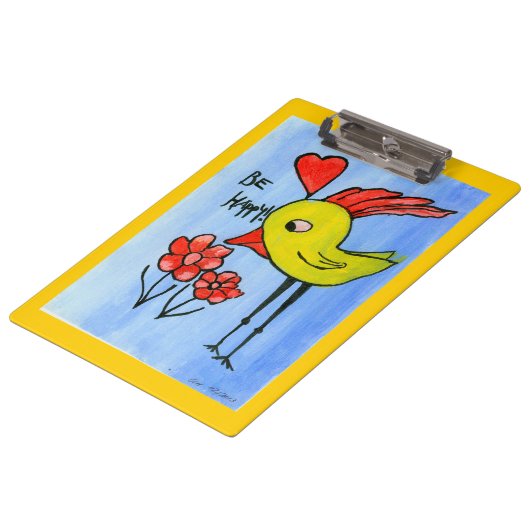 Happy Bird Clipboard Klembord (Gekanteld)