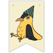 Happy Bird Day Cartoon Birds thema Verjaardag Vlaggetjes (Eerste vlag)