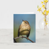 Happy Bird Wenskaart Kaart (Gele Bloem)