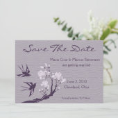 Happy Birds Save the Date (Orchid) (Staand voorkant)
