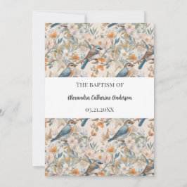 Happy Birds Waterverf Doop Kaart