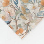 Happy Birds Waterverf Fleece Deken (Hoek)