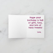 Happy Birdthday Greeting Card Kaart (Binnen)