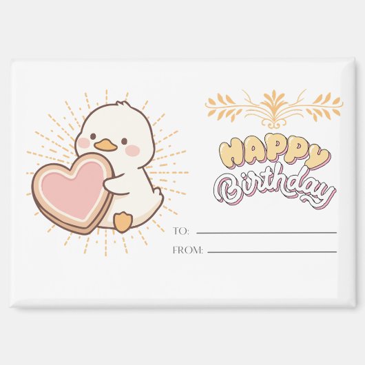 HAPPY BIRHDAY MAGNEET (Voorkant)