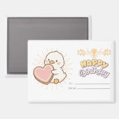 HAPPY BIRHDAY MAGNEET (Voorkant / Achterkant)