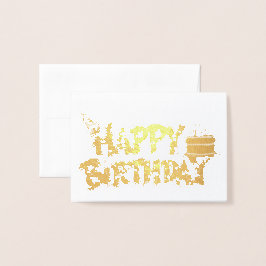 Happy Birtday Tarta Folie Kaarten