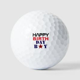 Happy Birth Day Boy Golfballen