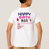 Happy Birth Day Boy T-shirt (Achterkant)