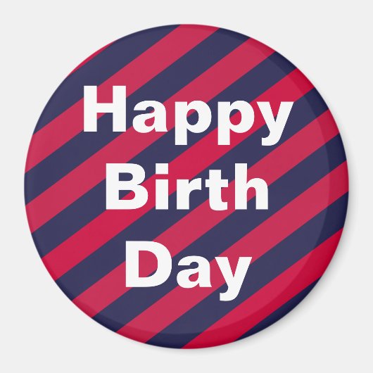 Happy Birth Day Special Circle Magneet (Voorkant)