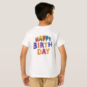 Happy Birth Day T-shirt (Achterkant volledig)