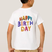 Happy Birth Day T-shirt (Achterkant)