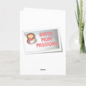 Happy Birth Moederdag Kaart (Achterkant)