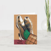 Happy Birthay retro Kaart (Voorkant)