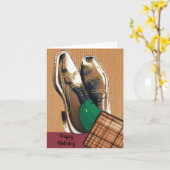 Happy Birthay retro Kaart (Gele Bloem)