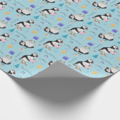 Happy Birthdaisy (verjaardag) papegaai Cadeaupapier (Hoek)