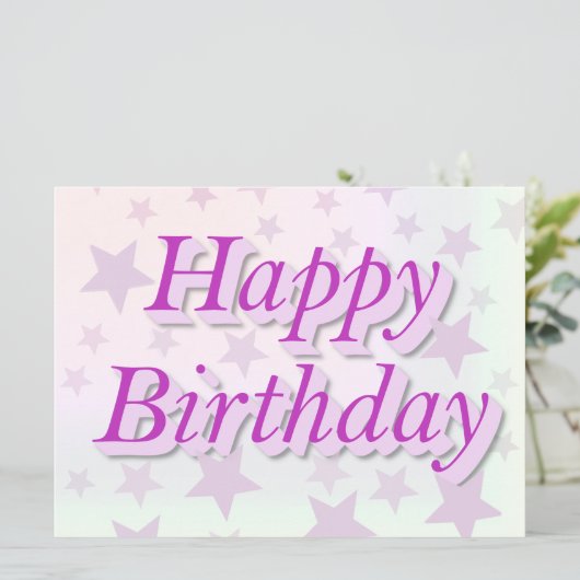 Happy birthday (Staand voorkant)