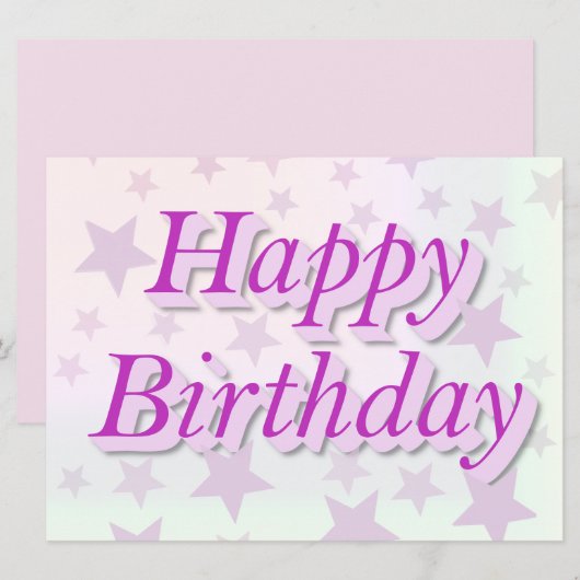 Happy birthday (Voorkant / Achterkant)