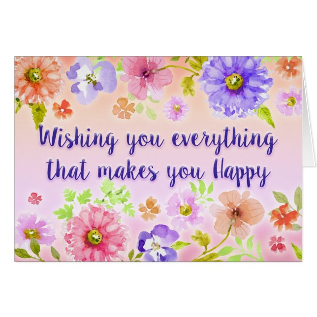 Happy Birthday (Voorkant Horizontaal)