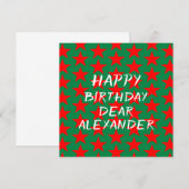 Happy Birthday (Voorkant / Achterkant)