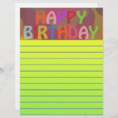 Happy Birthday (Voorkant / Achterkant)